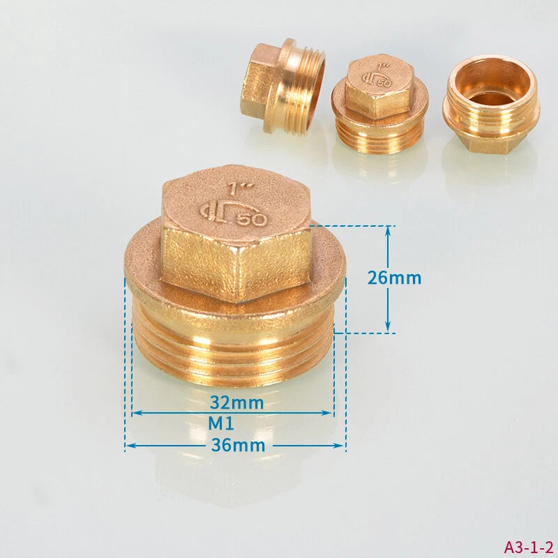 Brass BSP Pipe Fittings – 1" Male Female Thread Connectors, Elbows, Reducers & More