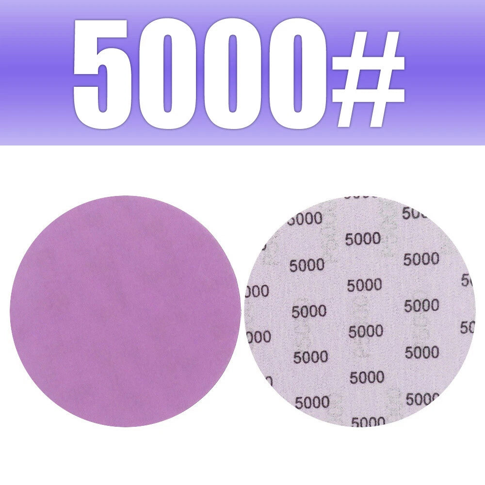 5" 125mm Purple Hook & Loop Sanding Discs 60-10000 Grit | Wet & Dry Sandpaper for Orbital Sanders