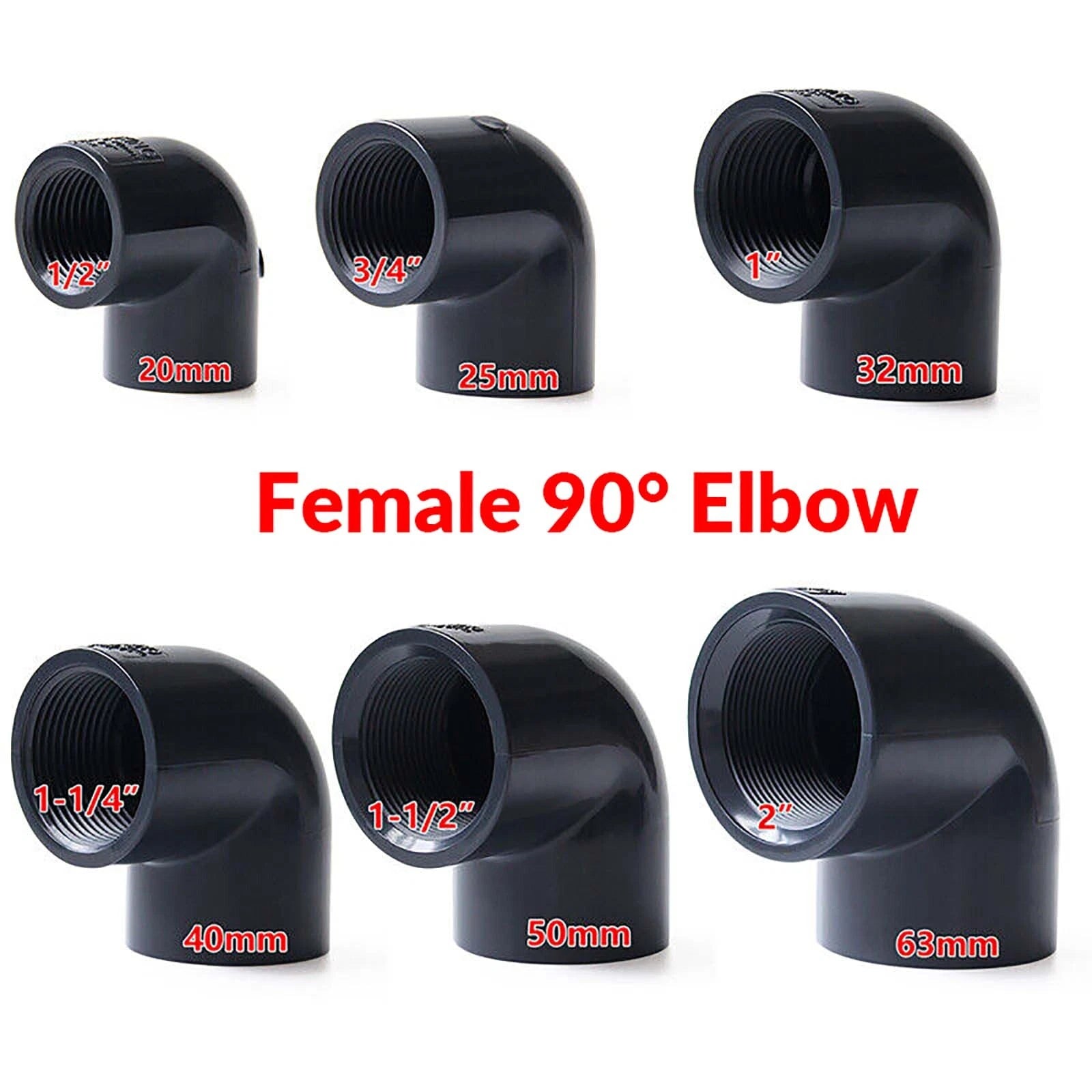 PVC UPVC SOLVENT WELD PIPE FITTINGS FISH POND INDUSTRIAL Plumbing Couping Grey