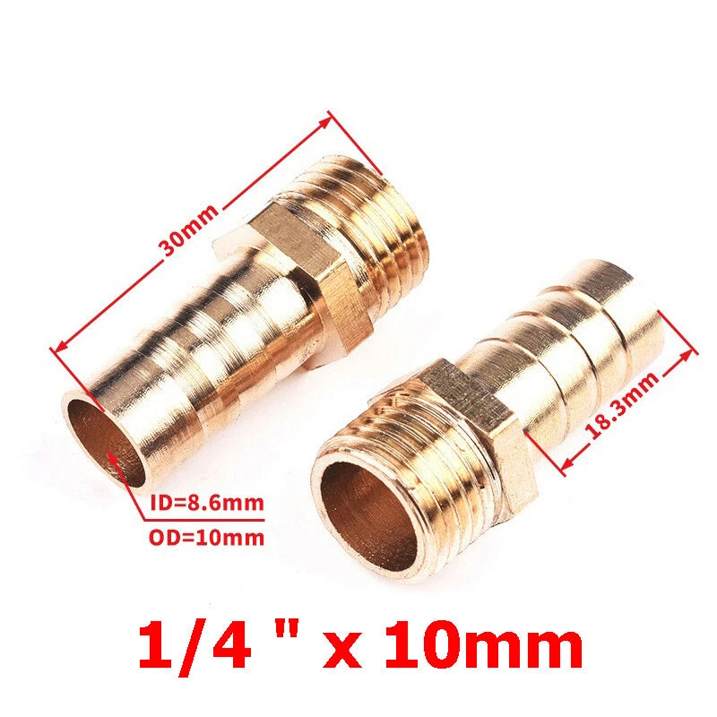 BSP Hose Barb Fittings — Y-Piece, T-Piece, Straight & Elbow Connectors