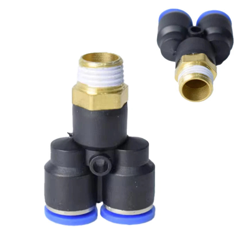 4- 16mm Nylon Pneumatic Push Fit Connector Tube Pipe Joiner Air Water Lines Hose