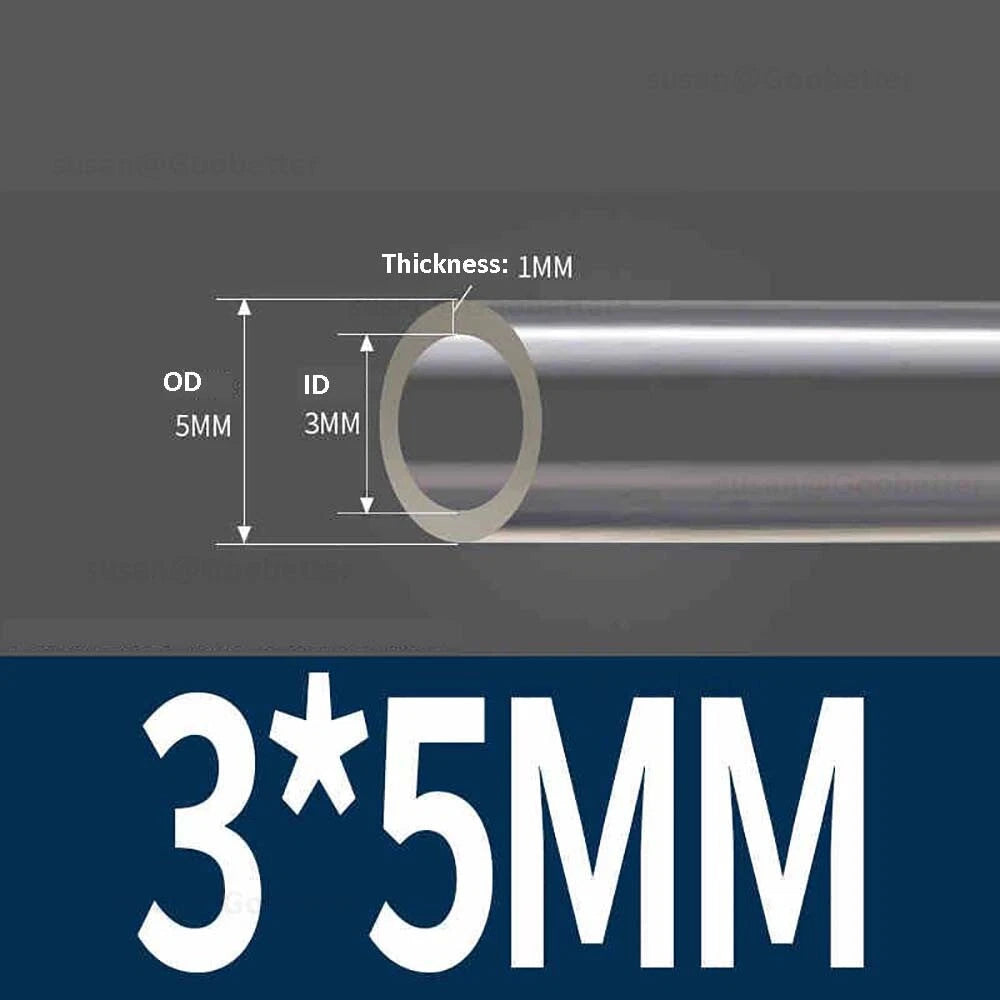 Clear Flexible PVC Tubing — Plastic Hose for Air, Water, Aquarium & Pond