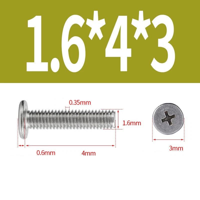 M1–M8 Ultra Thin Flat Head Phillips Machine Screws – A2 Stainless Steel, Fully Threaded