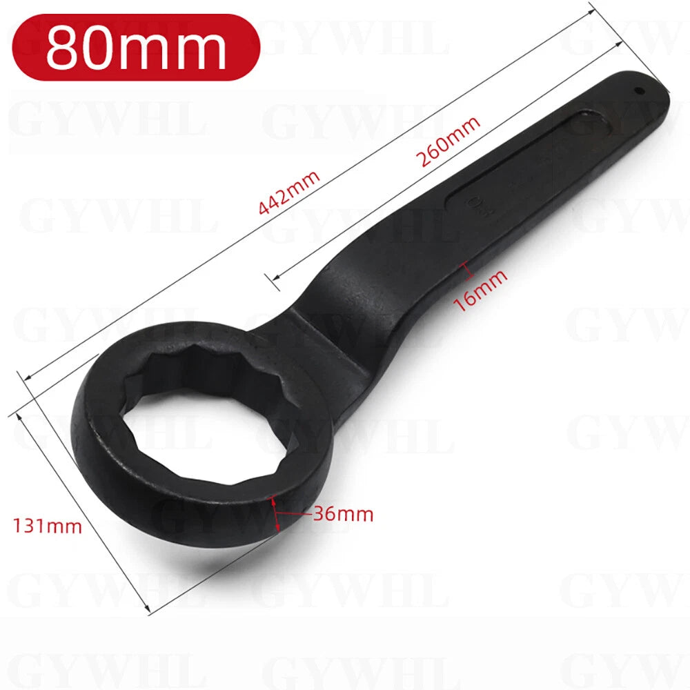 Slogging Striking Wrench Spanner Offset Box End Ring Type Wrench Carbon Steel