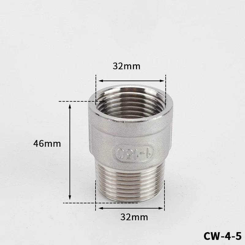BSP Male Female Thread Connector – Stainless Steel Pipe Fittings (1/2" to 1")
