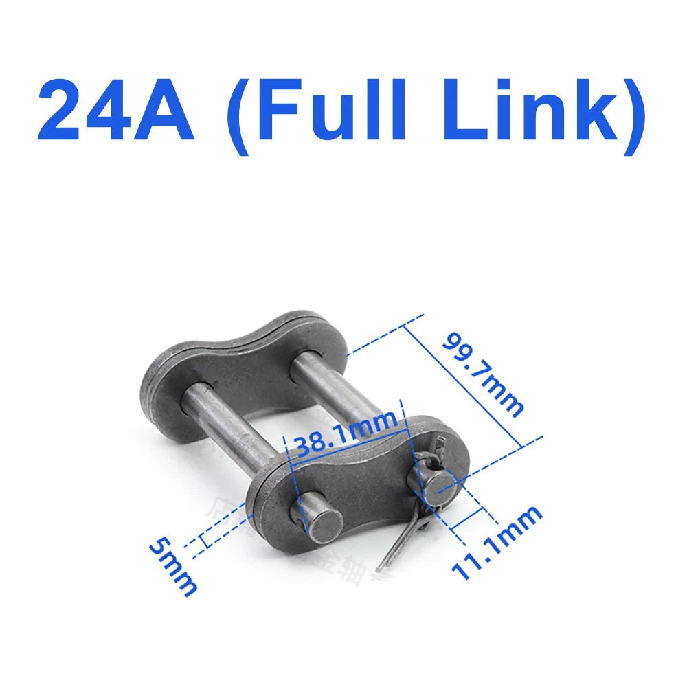 04C to 06C Transmission Drive Chain and Roller Chain Connector Full/Half Buckle