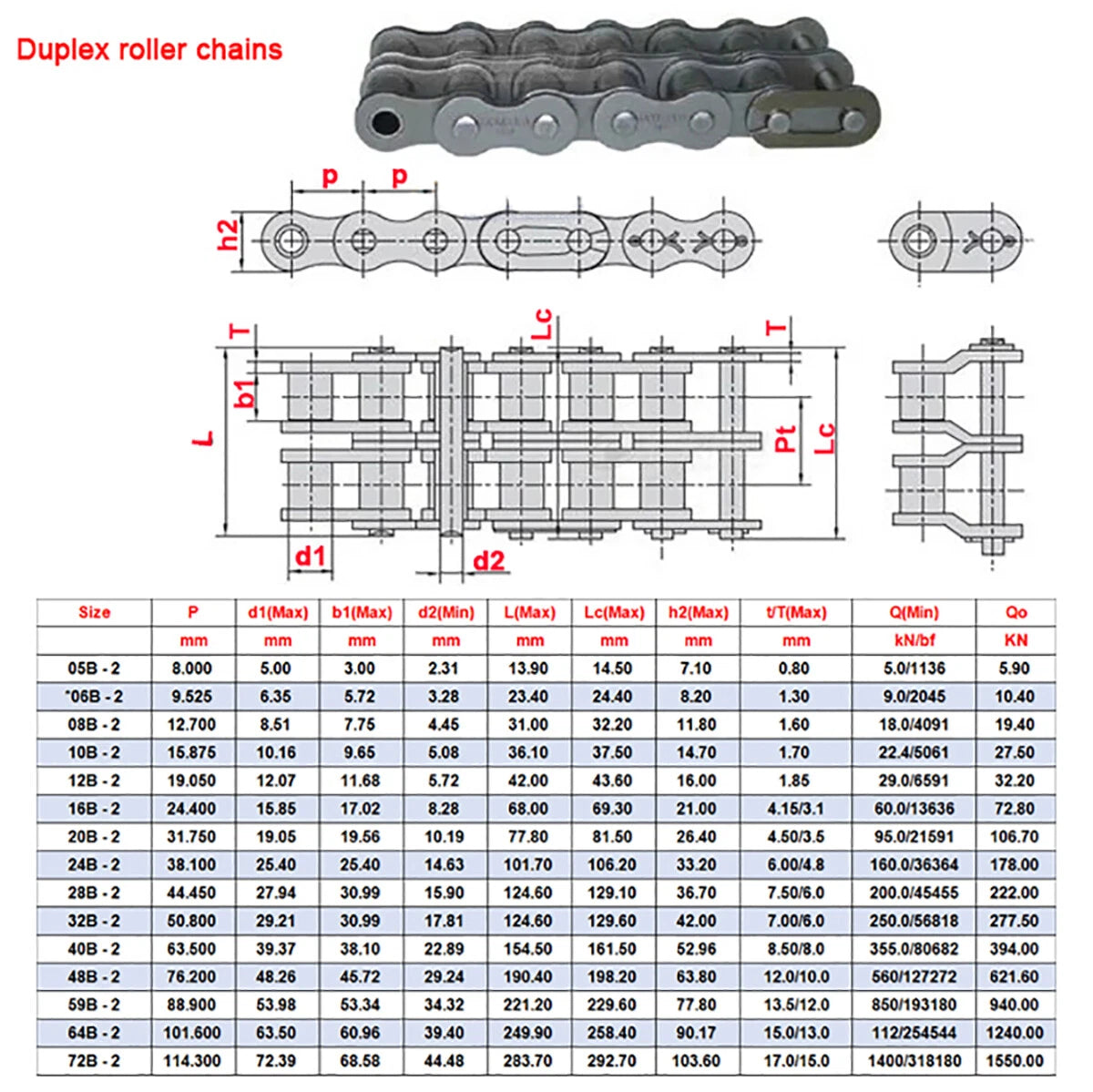 Roller Chain Connecting Links Simplex/Duplex Roller Heavy Duty for Bycicles Bike