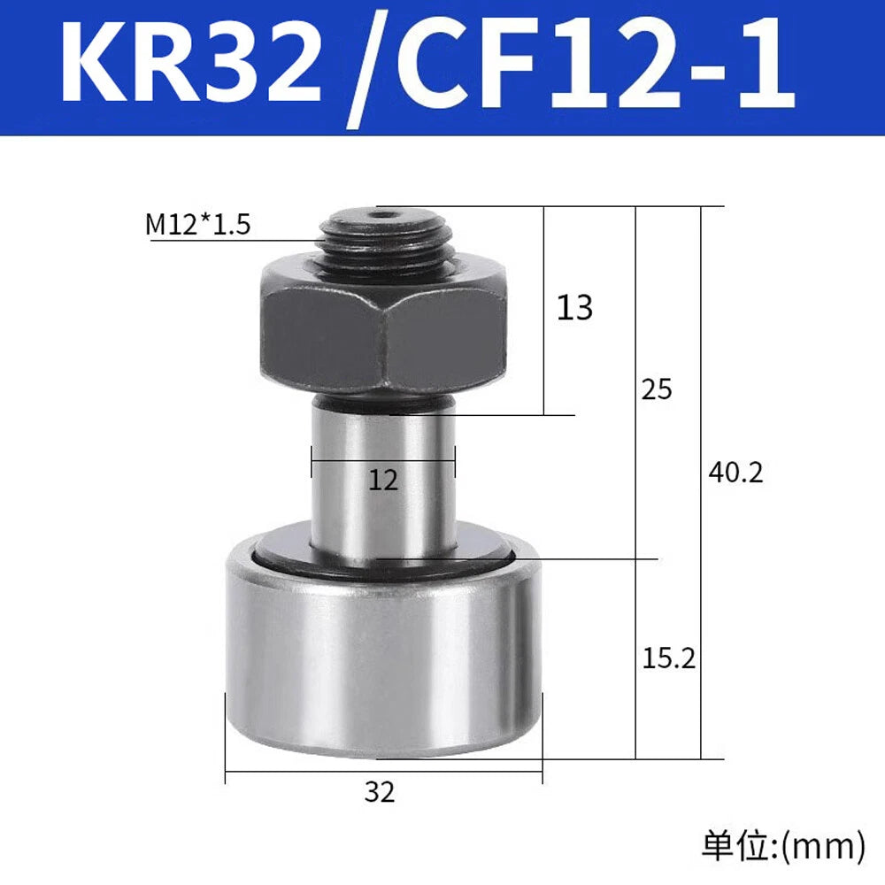 CF3-CF30-KR10-KR90 Bearing Steel Cam Follower Bolt-type Needle Roller Bearings