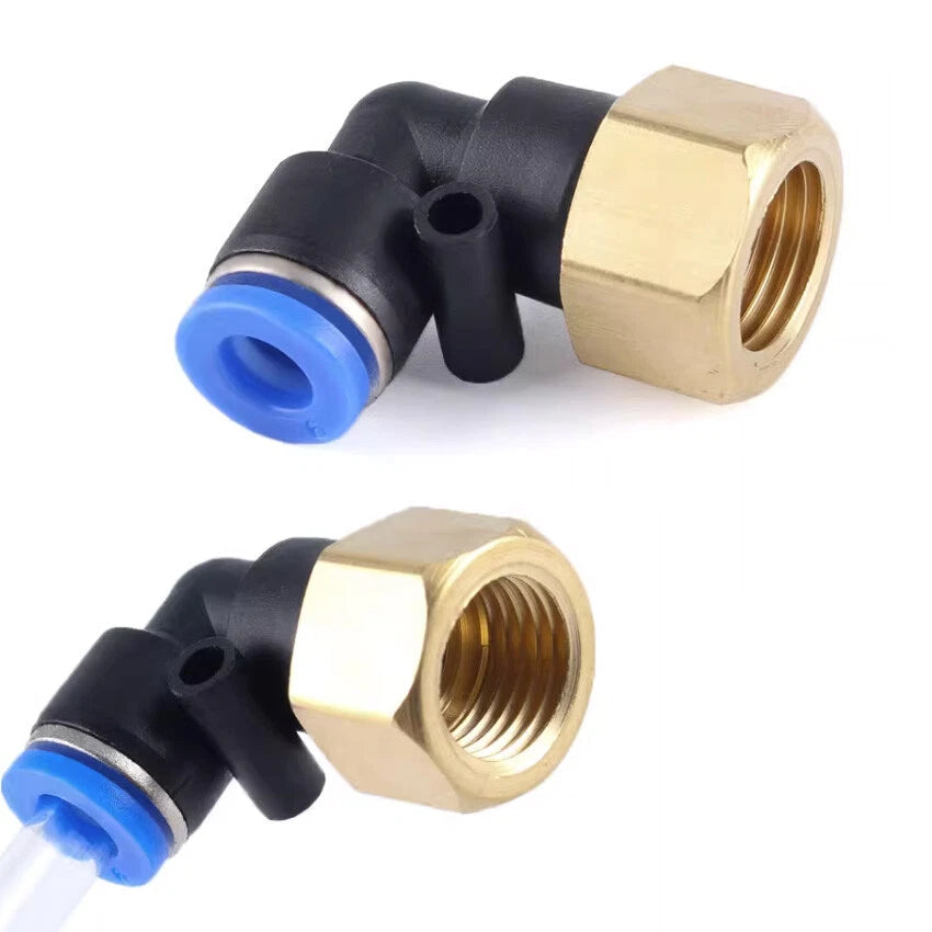 4- 16mm Nylon Pneumatic Push Fit Connector Tube Pipe Joiner Air Water Lines Hose