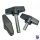 M6 M8 M10 M12 T-Handle Thumb Screws — Wing Knob Clamping Bolts with Flange Nut