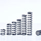 Black Compression Spring 1.2mm Wire Diameter 10-50mm Length Small Springs Steel