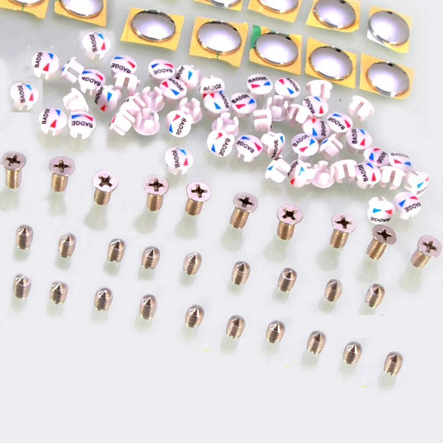 Basin Faucet Hot & Cold Indicator Screw Cover Caps – Tap Handle Head Fixing Screws (Type A/B/C/D, Plastic or Metal)