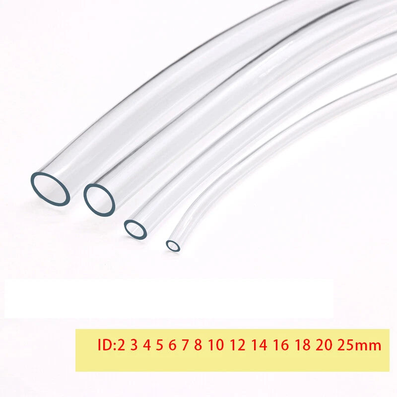 PVC Reinforced Braided Clear Hose — Flexible Heavy Duty Water & Oil Pipe
