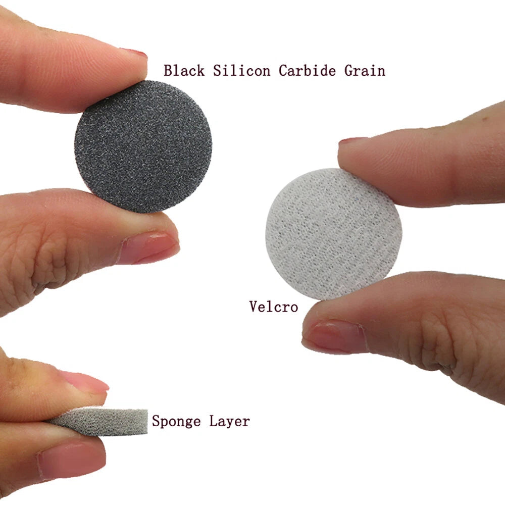 1 Inch（25mm）Hook & Loop Sponge Sandpaper Wet and Dry Sanding Discs 300-3000 Grit