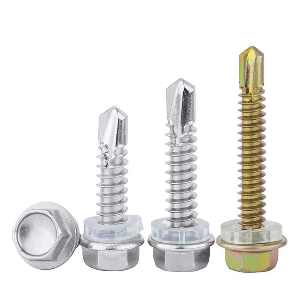410 & A2 Stainless Hex Head Self‑Drilling Tek Screws – for Metal Roofing & Sheeting