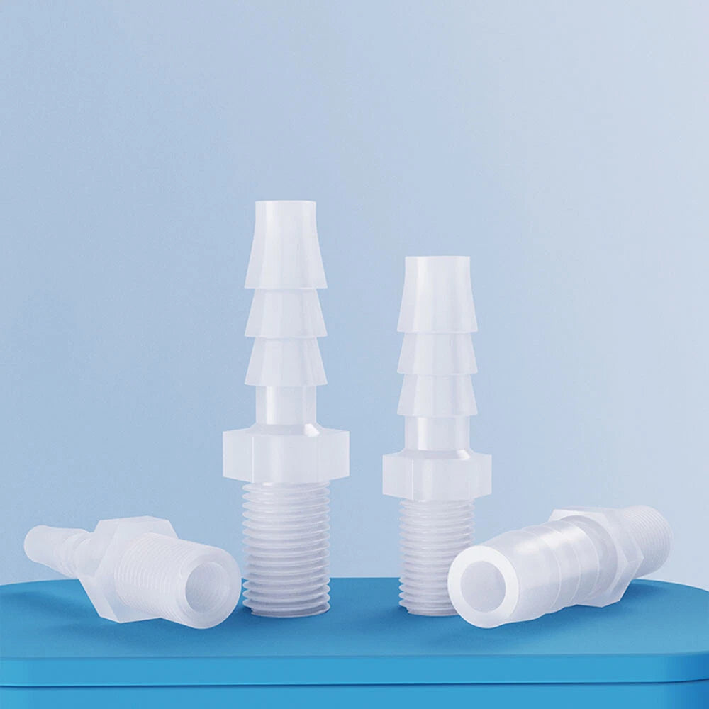 BSP Metric External Thread Straight Barb Connector – Plastic Hose Pipe Fitting