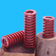 Red Medium Load Duty Compression Die Springs 8-50mm Outer Diameter 15-500mm Long