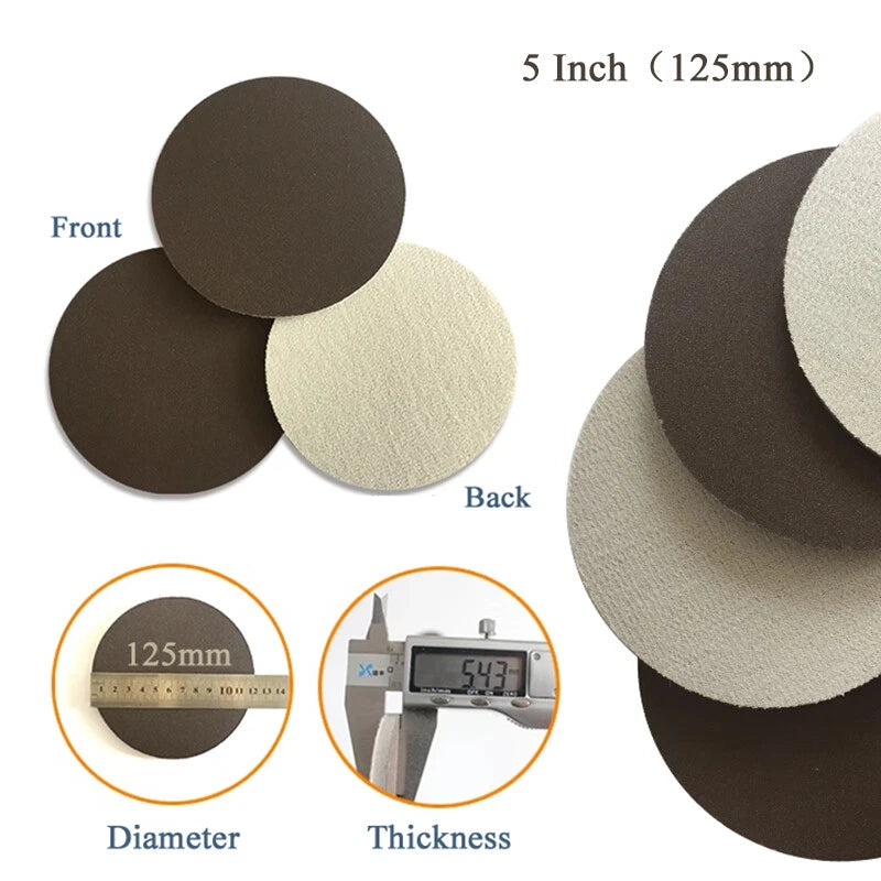 5" 125mm Sponge Red Sandpaper Wet & Dry Polishing Sanding Paper 300P-3000P