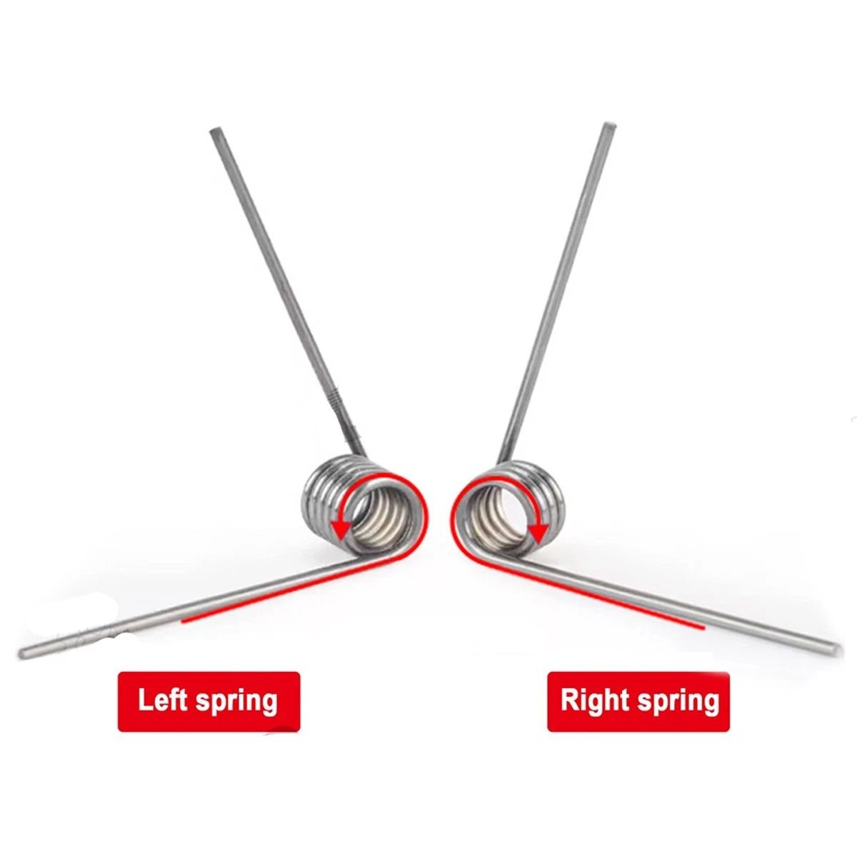 Torsion Spring (pack of 10), 1.2mm Wire diameter, 6mm - 12mm OD, Right spring - HomeDIYer