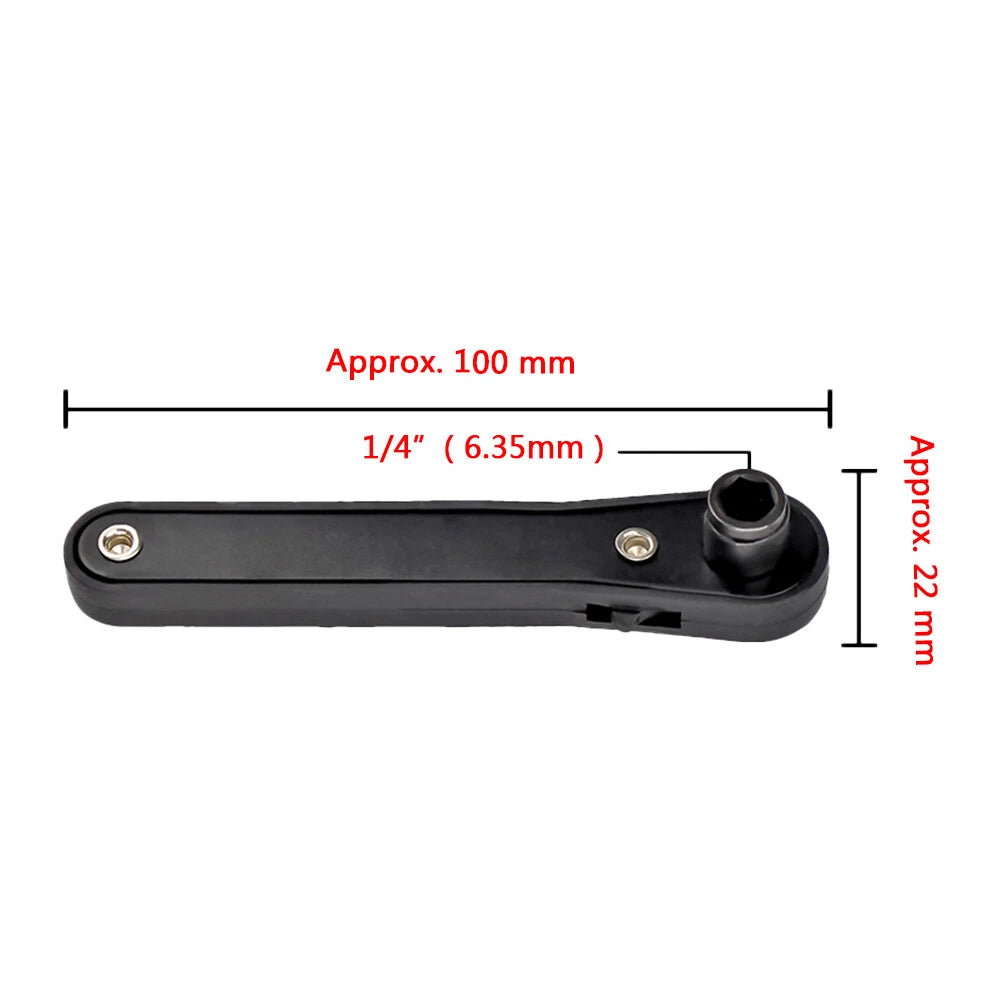 Mini Ratchet Wrench 1/4 inch Hex Socket Wrench Screwdriver Bit Mix Set Hand Tool
