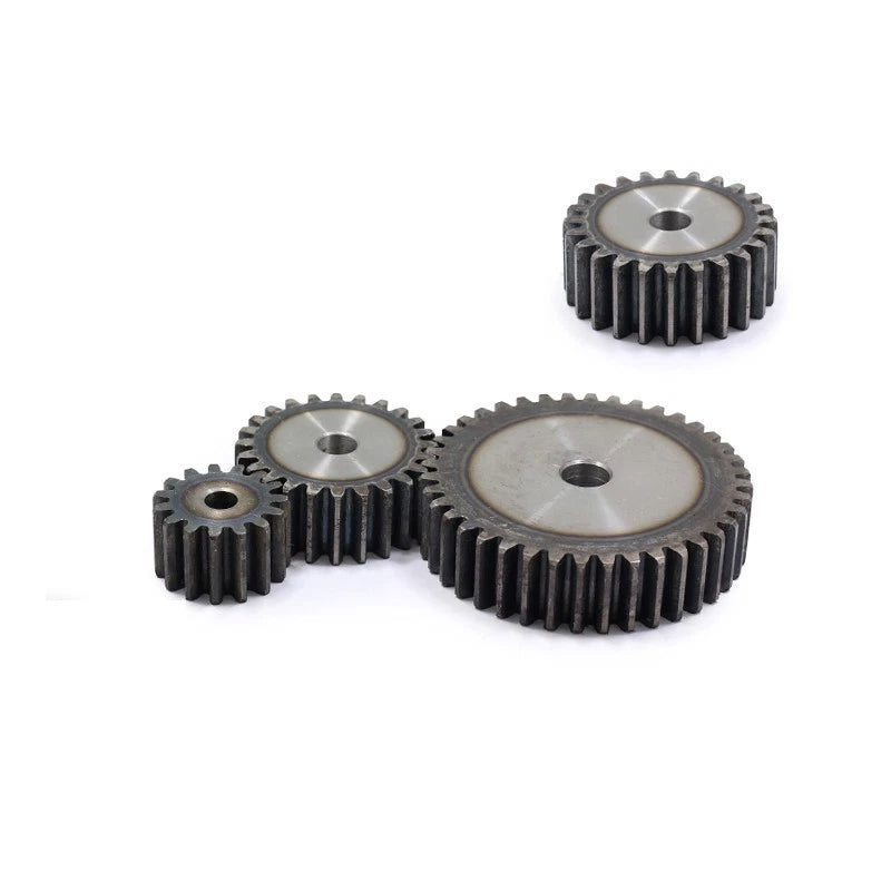 Spur Gear C45 Steel 12 Tooth - 160 Tooth Motor Pinion Flat 1M 1.5M 2M 2.5M 3M 4M