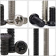 M1–M6 Phillips Round Pan Head Machine Screws – Carbon Steel, Nickel or Black Finish (2–50mm Lengths)