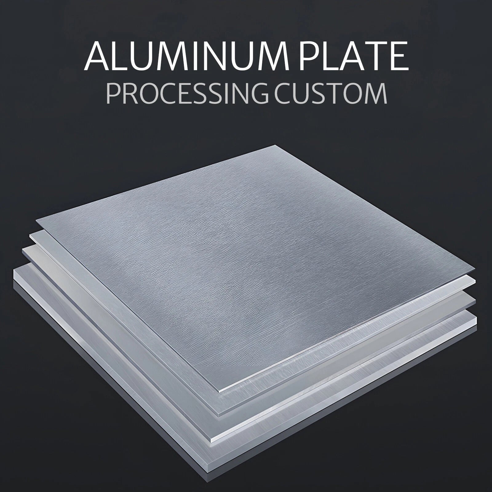 Aluminium Plain Plate Sheet 1mm - 15mm Thick, Various Sizes 1060/6010/5052/7075