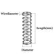 35mm Long Compression Spring 8mm - 60mm Diameter，Pressure- coiled springs