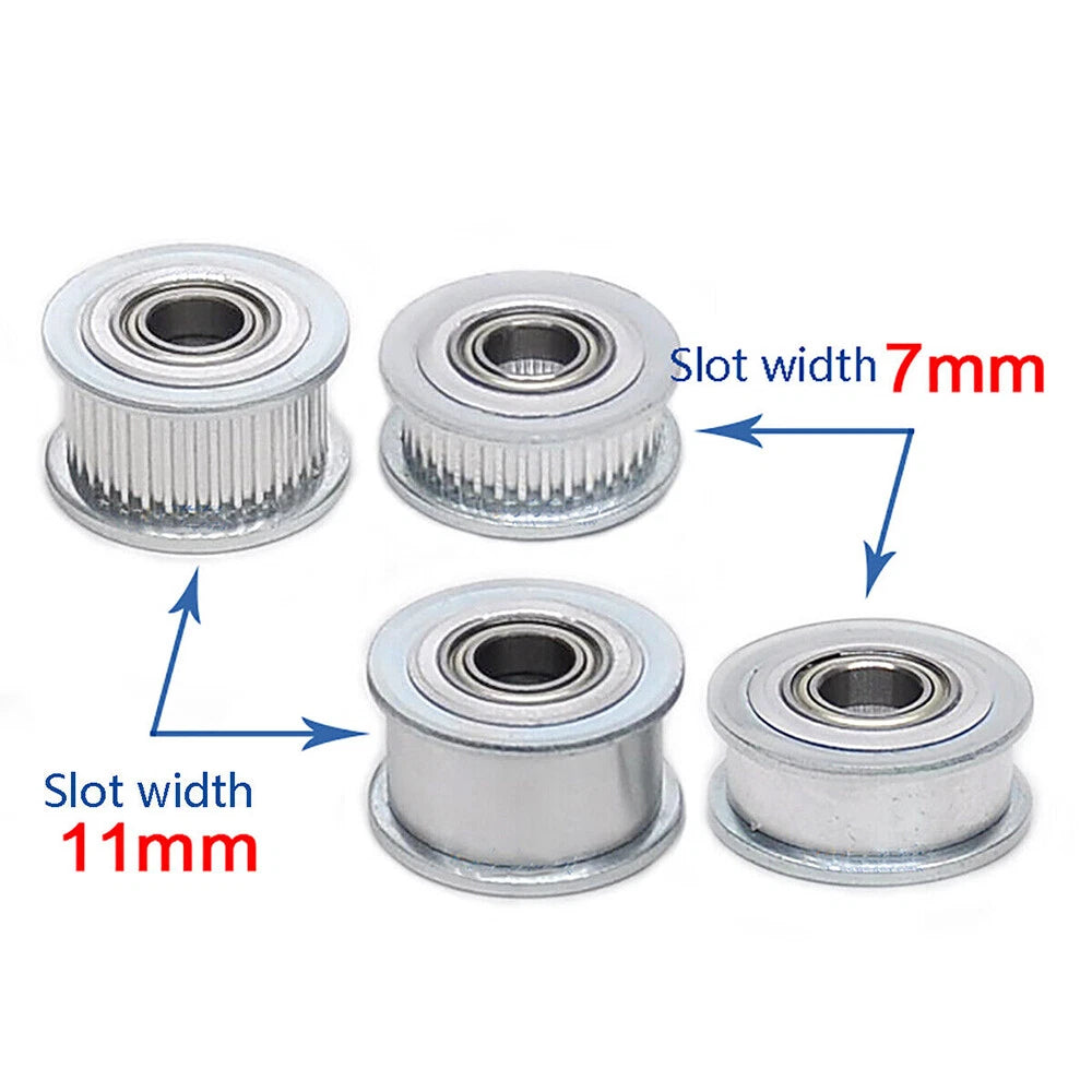 GT2 Idler Timing Pulley Bearing 16T-60T 3-15mm Bore for 6/11mm Width Timing Belt