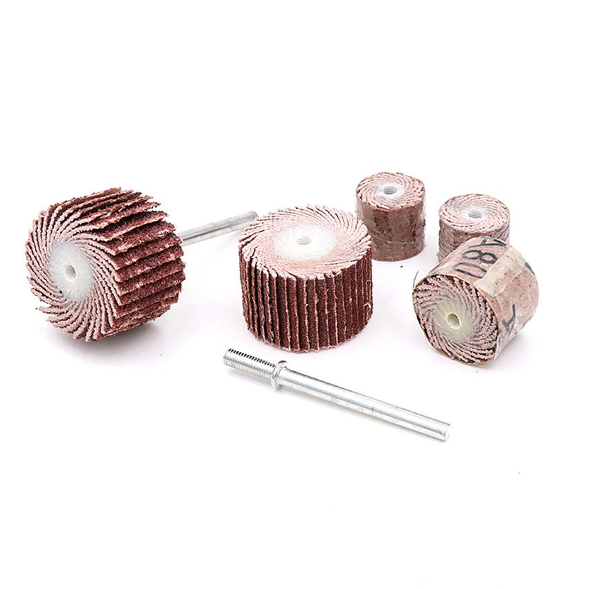 13mm Sanding Flap Wheel 80-600 Grit | Abrasive Sandpaper Disc for Dremel & Rotary Tools