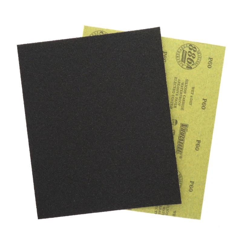 230x280mm Waterproof Sandpaper Sheets P60–P2500 | Silicon Carbide Wet Dry Sanding for Metal Wood Auto