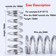 10X Wire Dia. 0.6mm OD 4mm-12mm Small Springs Compression Spring Steel