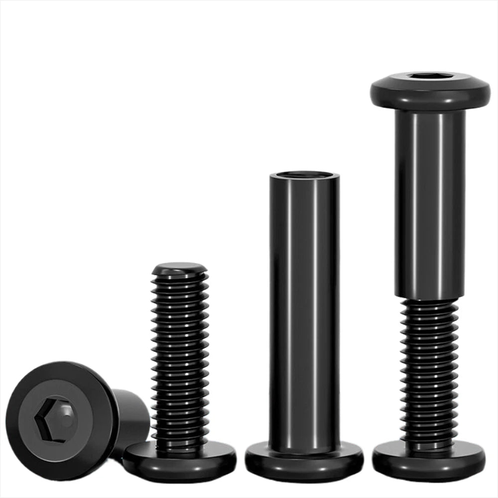 Metric Furniture Connector Bolts with End Cap Nuts — Stainless Steel M2 to M10