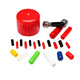 Vinyl Rubber Thread Cover Caps – Φ1.3mm to Φ24mm, 7 Colors, 10 Pcs