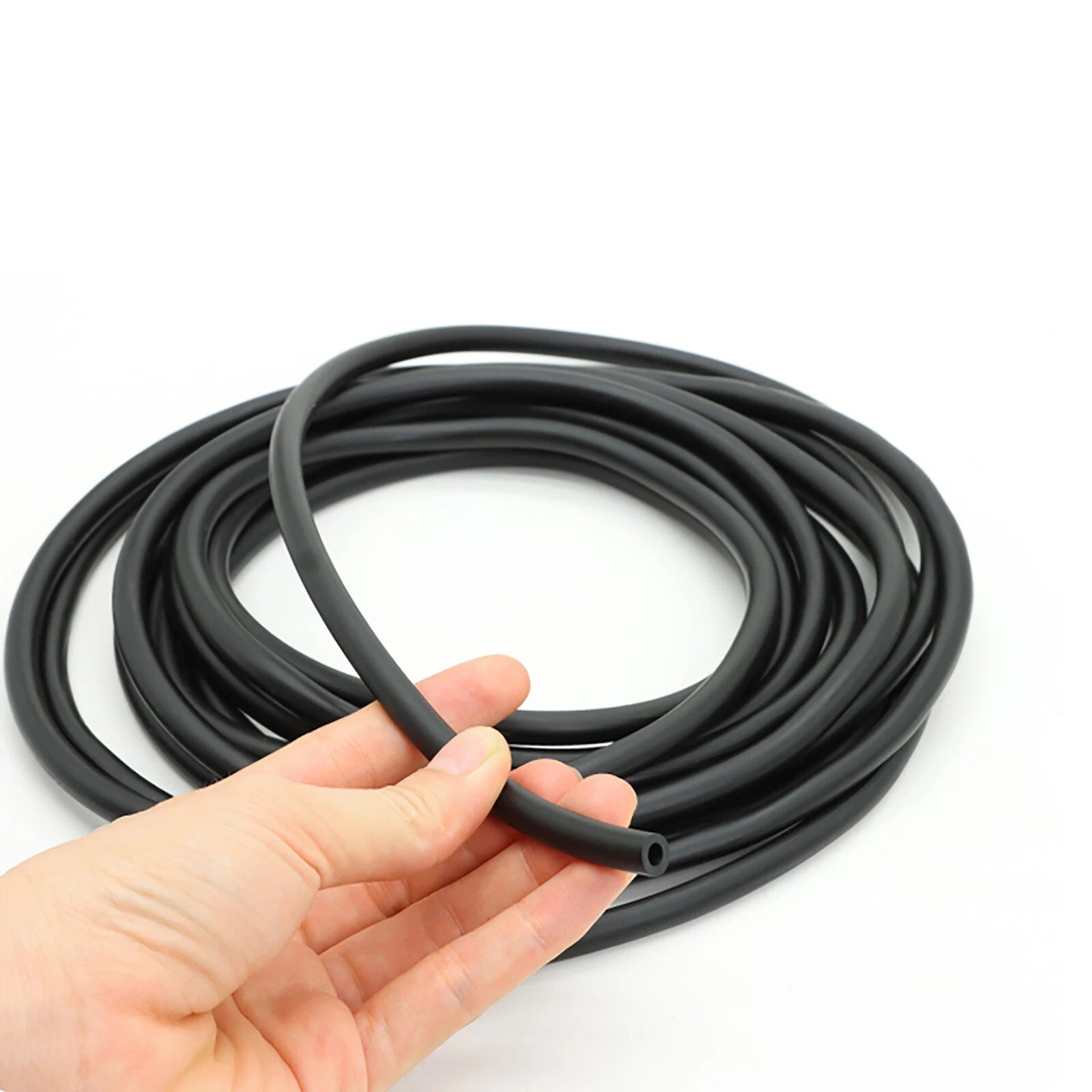 FKM Rubber Fuel Hose Pipe – Petrol Diesel Oil Line Tubing, Black, ID 2mm–8mm