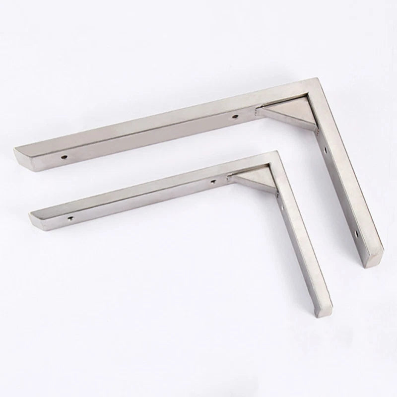 Square Tube Shelf Bracket - 304 SS L Shape for Microwave Storage Corner Bracket