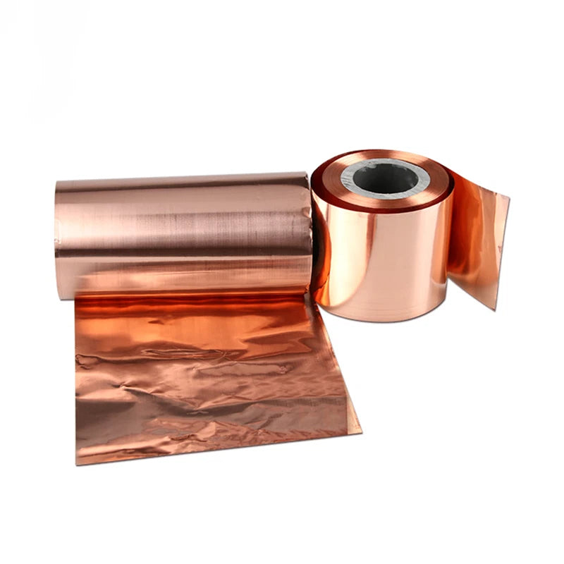 T2 Copper Sheet Foil Strip Roll 200mm*1000mm Thick: 0.03mm-0.4mm Multiple Size