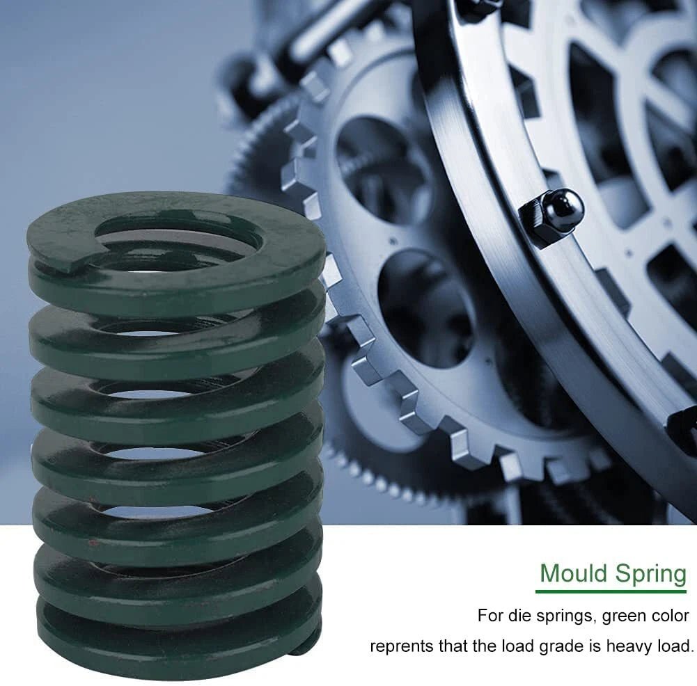 Green Heavy load Compression Die Spring 6 - 18mm Diameter & Up To 300mm Long - HomeDIYer