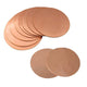 Solid Pure Copper Discs Round Plate Metal Sheet Thick 0.3-3.5mm Dia 10mm-300mm