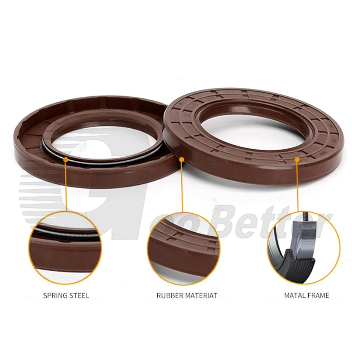 TC Oil Seal ID 40 42 45mm FKM Rubber Dual Lip Rotary Shaft Seal Ring