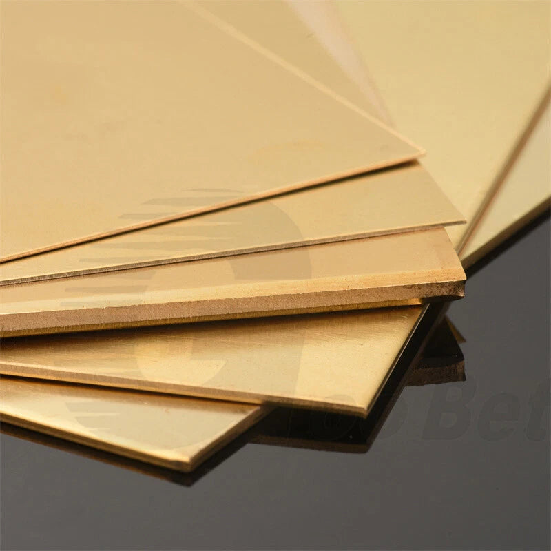 1.5mm Thickness Solid Flat Brass Plate Sheet Panel Cutting Size 350mm x 350mm