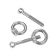 A2 Stainless Steel Lifting Eye Bolts with Ring Eye Nut M5,6,8,10,12,16,18,20,24
