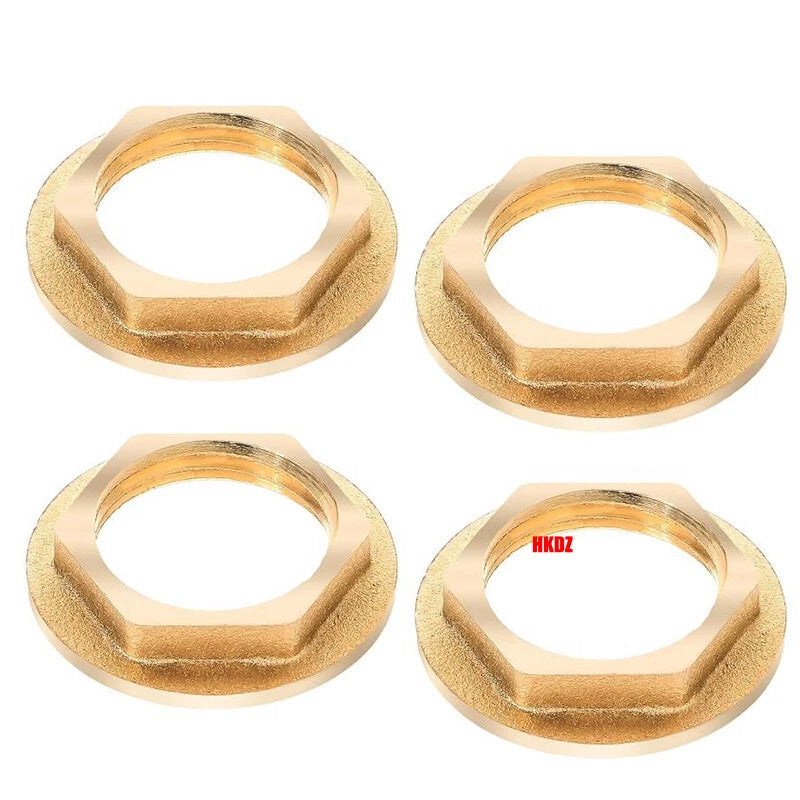 1 2" 3 4" 1" BSP Brass Hex Lock Nuts Flange Pipe Fittings Tank Thread Connection