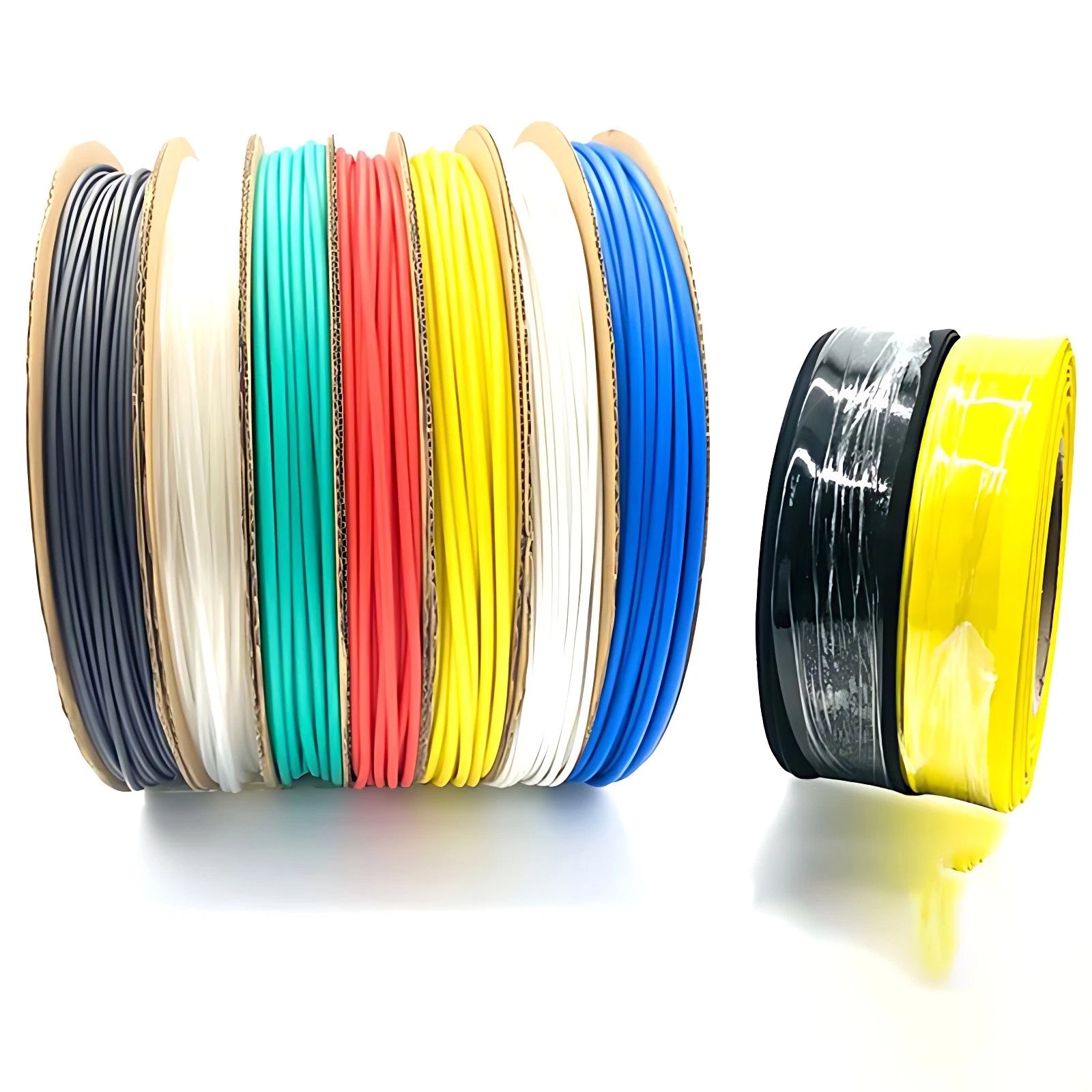 Heat Shrink Tubing 2:1 Ratio — Φ0.6mm to Φ210mm, 7 Colors, 1M per Piece