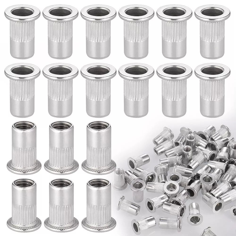 165Pcs Rivnuts Threaded Nutserts Blind Rivet Nuts Stainless M3 M4 M5 M6 M8 M10 - HomeDIYer