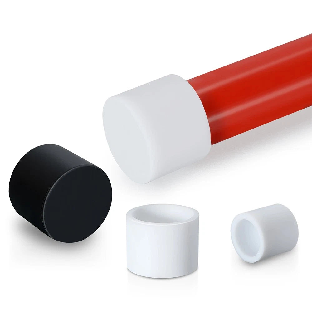 Silicone Rubber End Caps – 3mm to 80mm for Chair Legs, Screws, Tubes (Black / White)