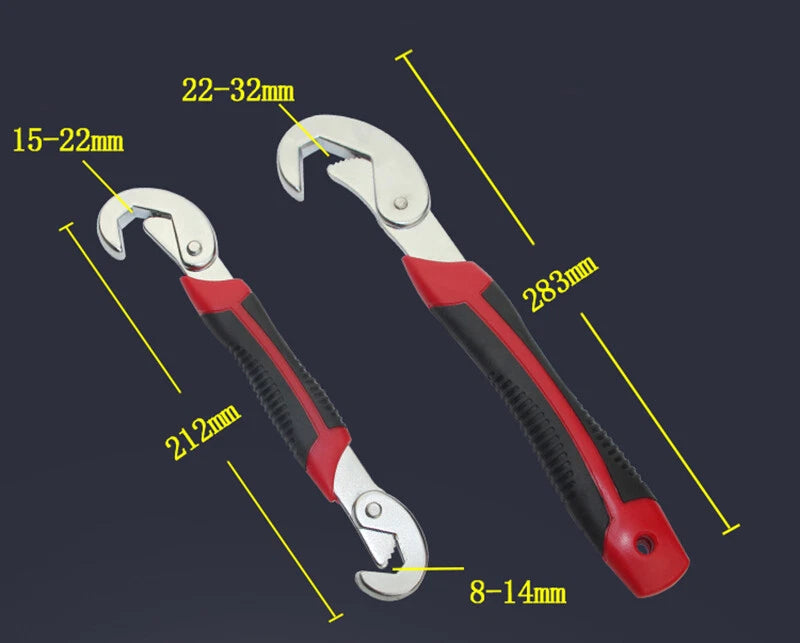 Universal Wrench Adjustable Spanner Multi-Function Wrench Pipe Hand Tool 8-22mm