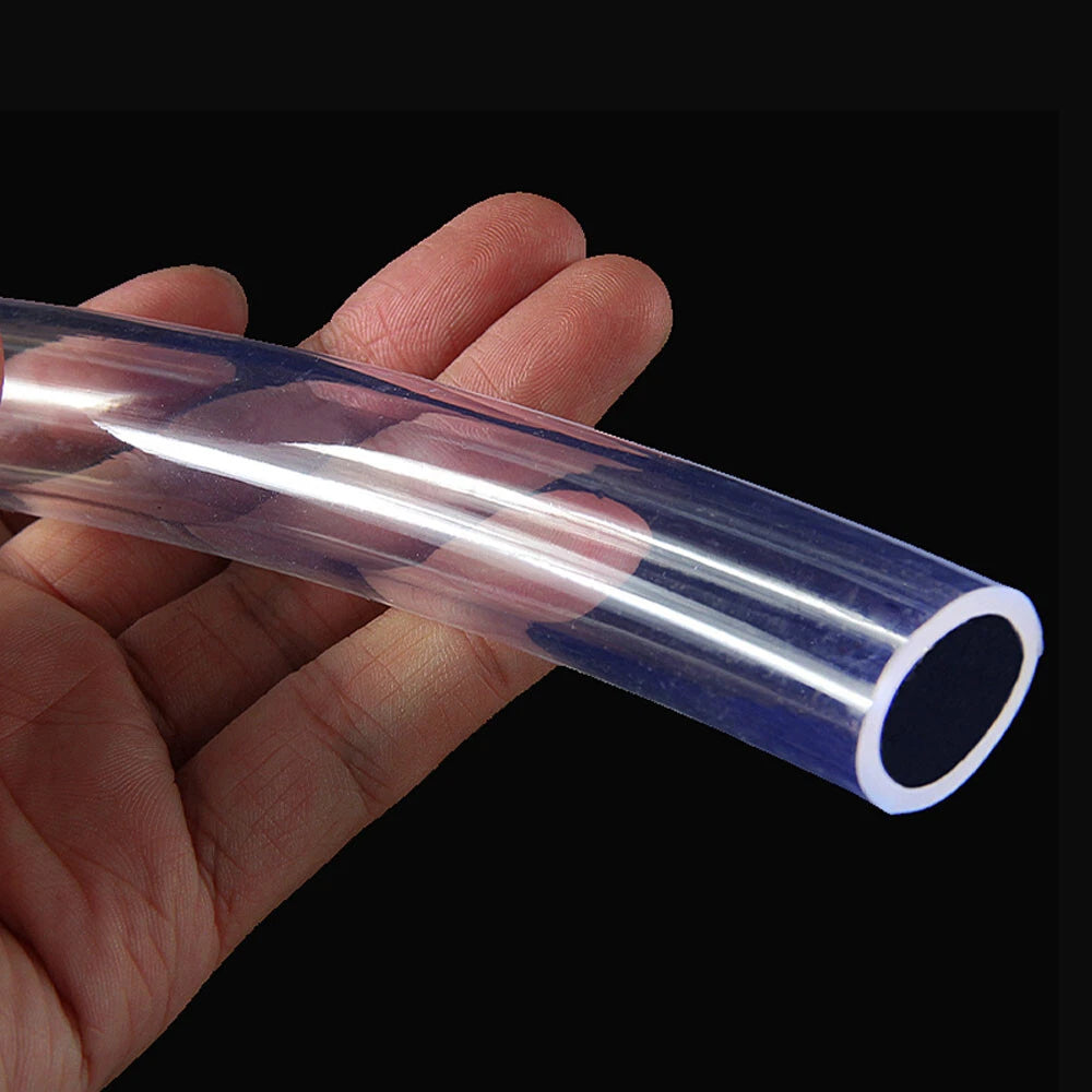 Clear PVC Tube — Flexible Plastic Hose Pipe ID 6–25mm, Fuel Water Oil Aquarium Air