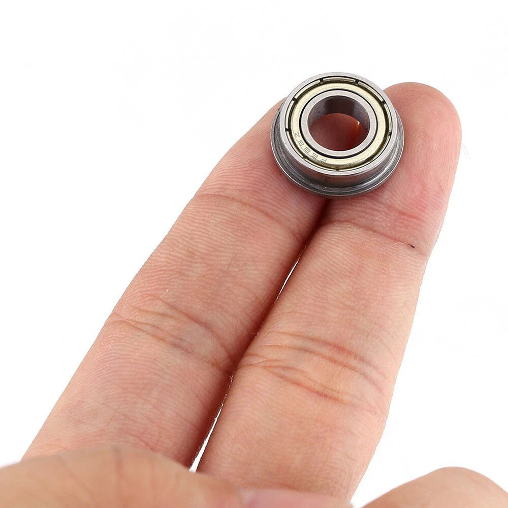 Miniature Metal Flanged Bearings Double Shielded Ball Bearing ZZ Type ID 2mm-8mm