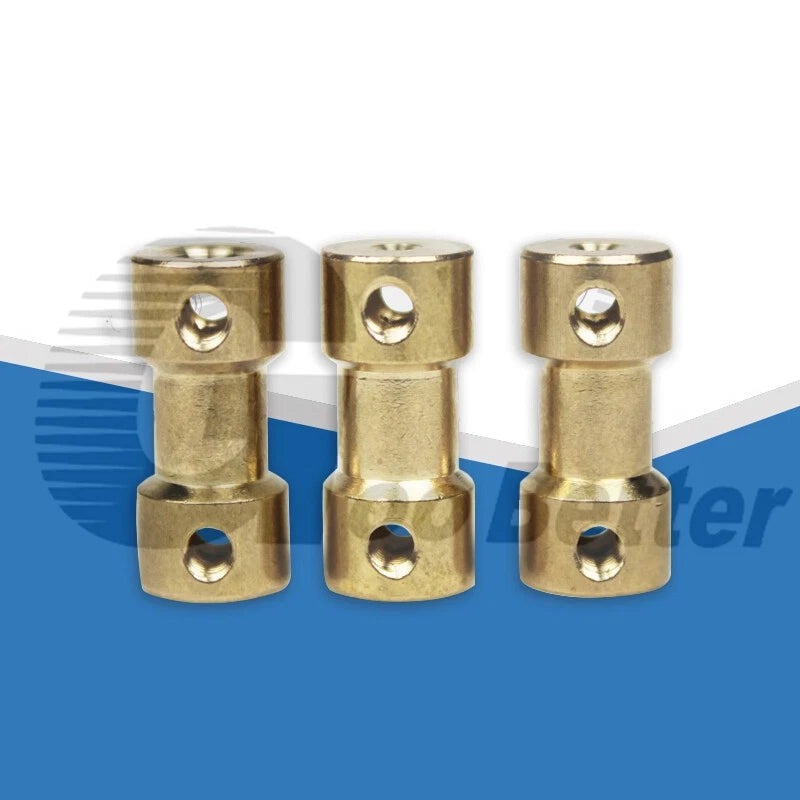 Brass Flexible Shaft Coupling Rigid Coupler Motor Connector CNC 2/3/3.17/4/5/6mm